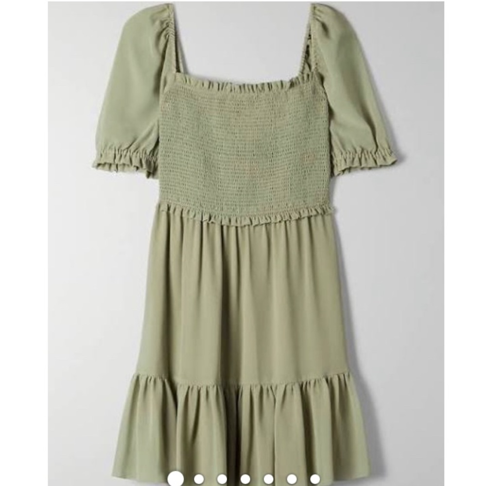 NWT Wilfred Laken Mini Dress in Sage Frost